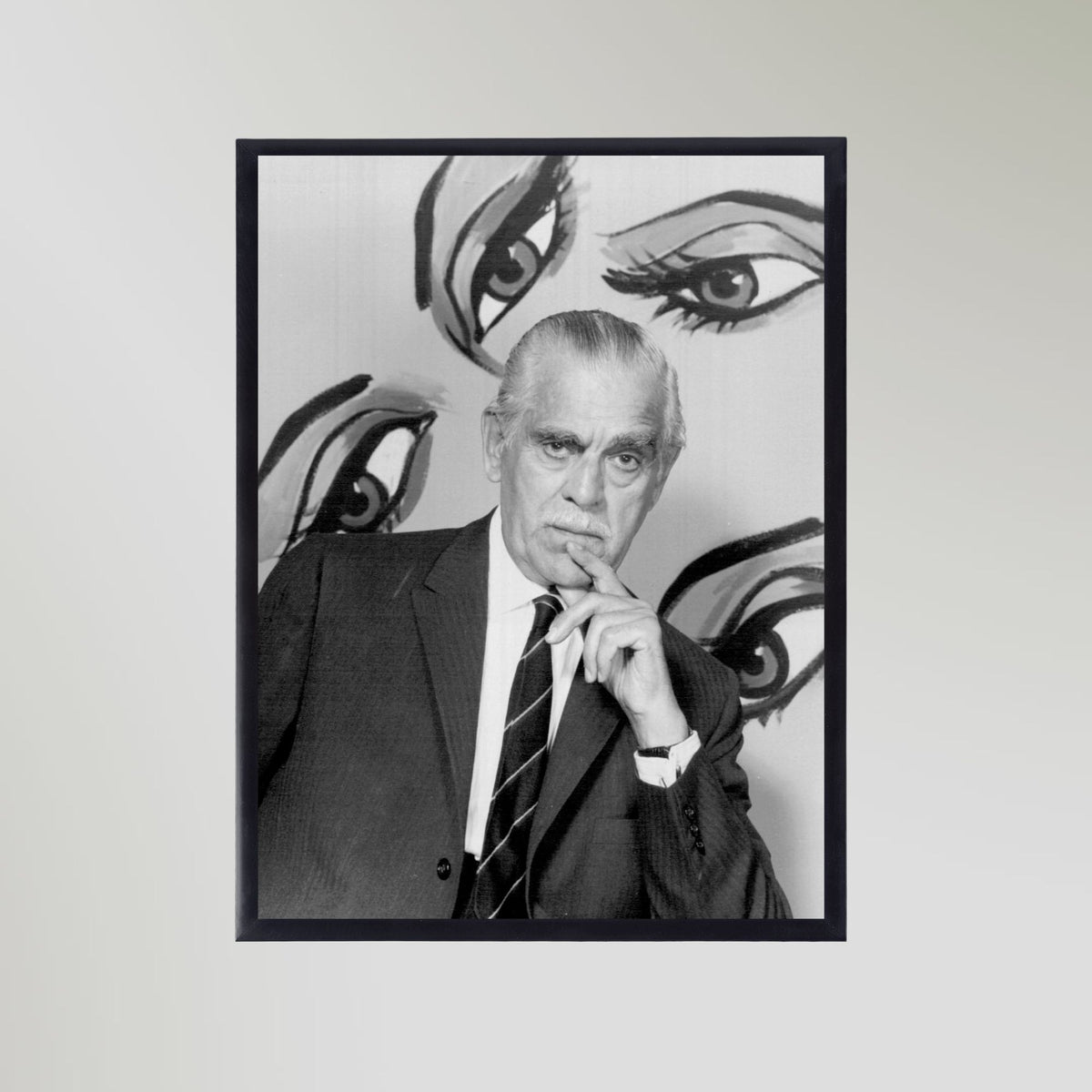 Boris Karloff (1960) Portrait Art Print