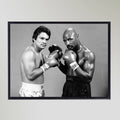 Roberto Duran & Marvin Hagler Boxing Portrait Art Print