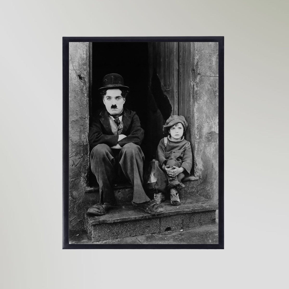 Charlie Chaplin The Kid (1921) Portrait Art Print