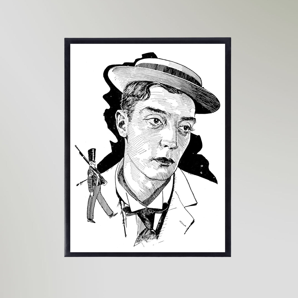 Buster Keaton Portrait Art Print