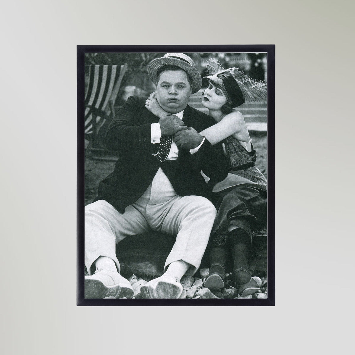 Fatty Arbuckle (1920) Portrait Art Print