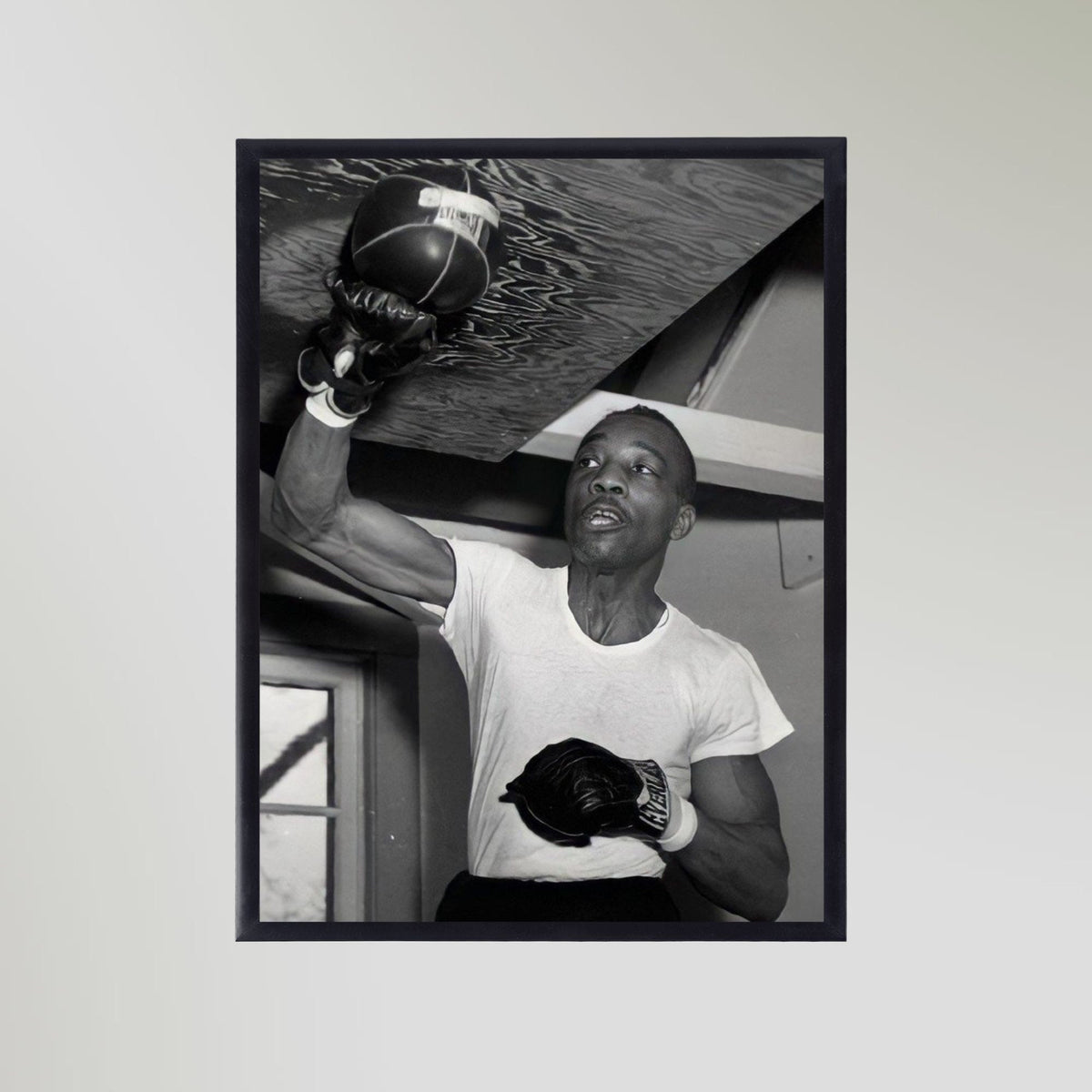 Sandy Saddler Boxing Portrait Art Print