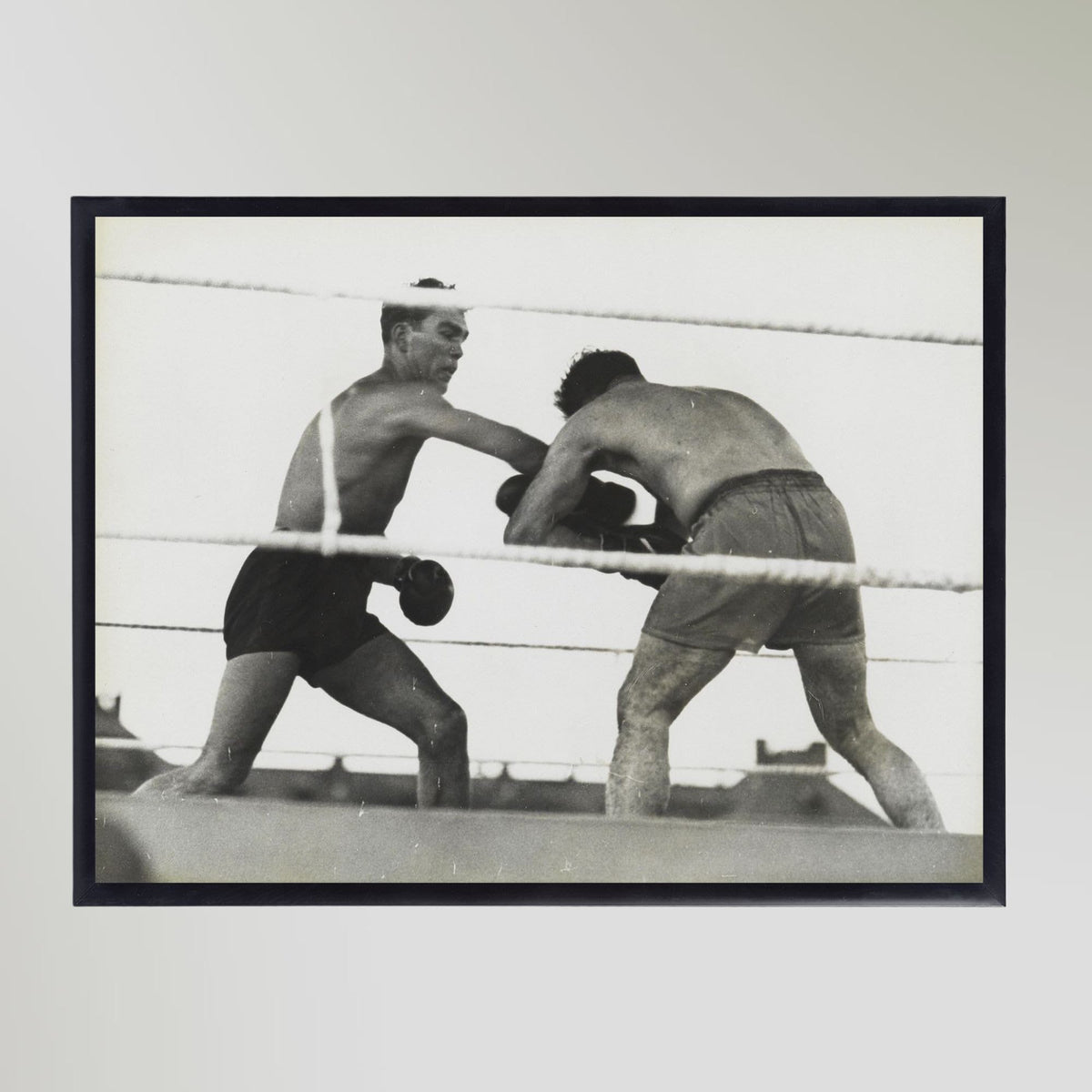 Max Schmeling Vs Robert Sennecke (1926) Boxing Portrait Art Print