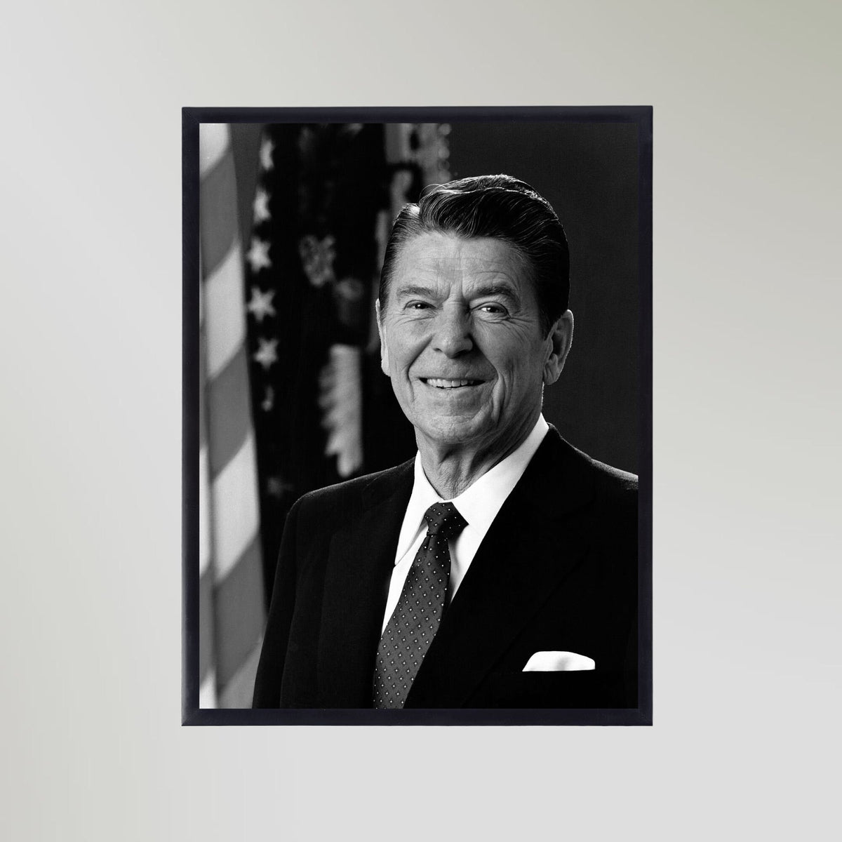Ronald Reagan (1981) Portrait Art Print