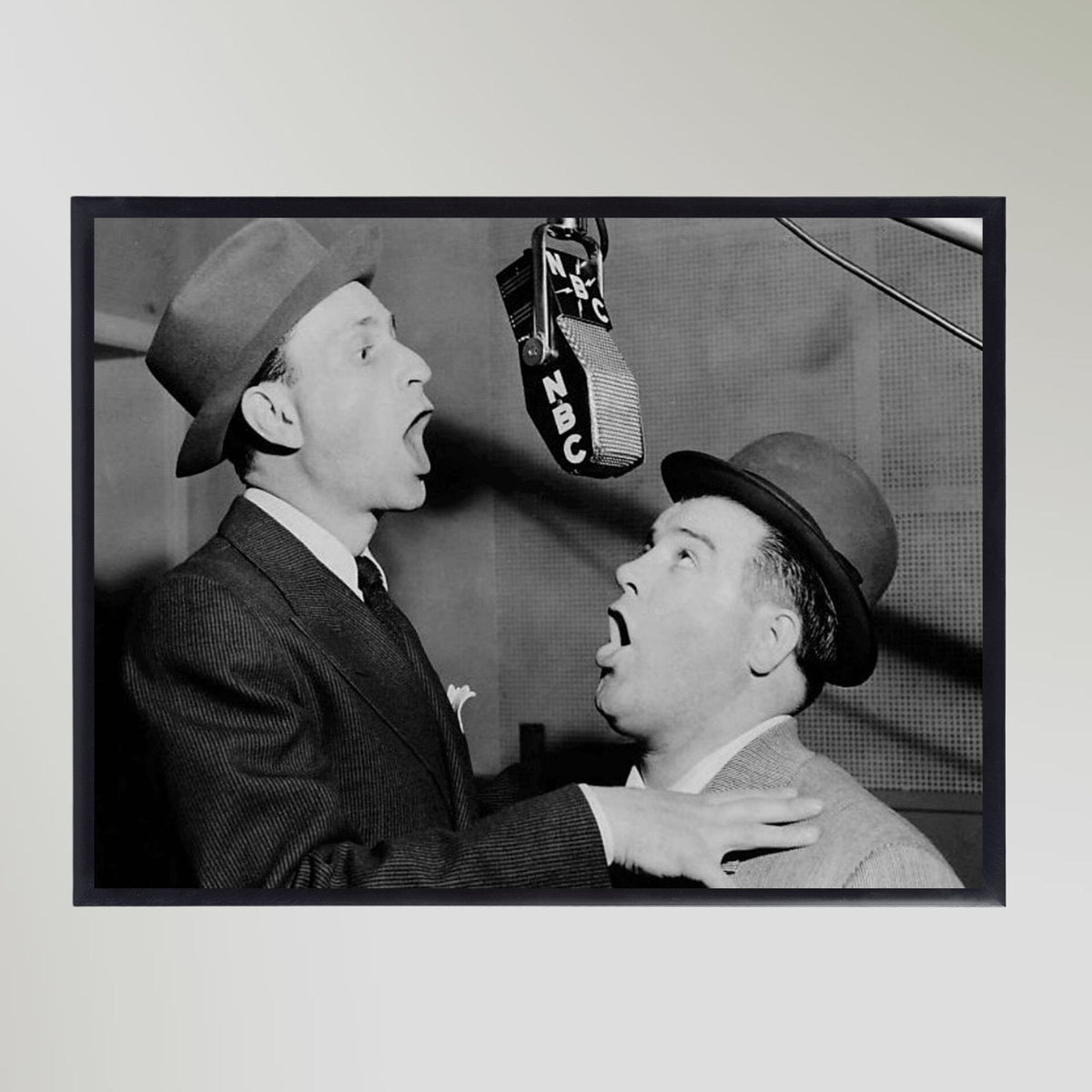 Bud Abbott & Lou Costello Portrait Art Print