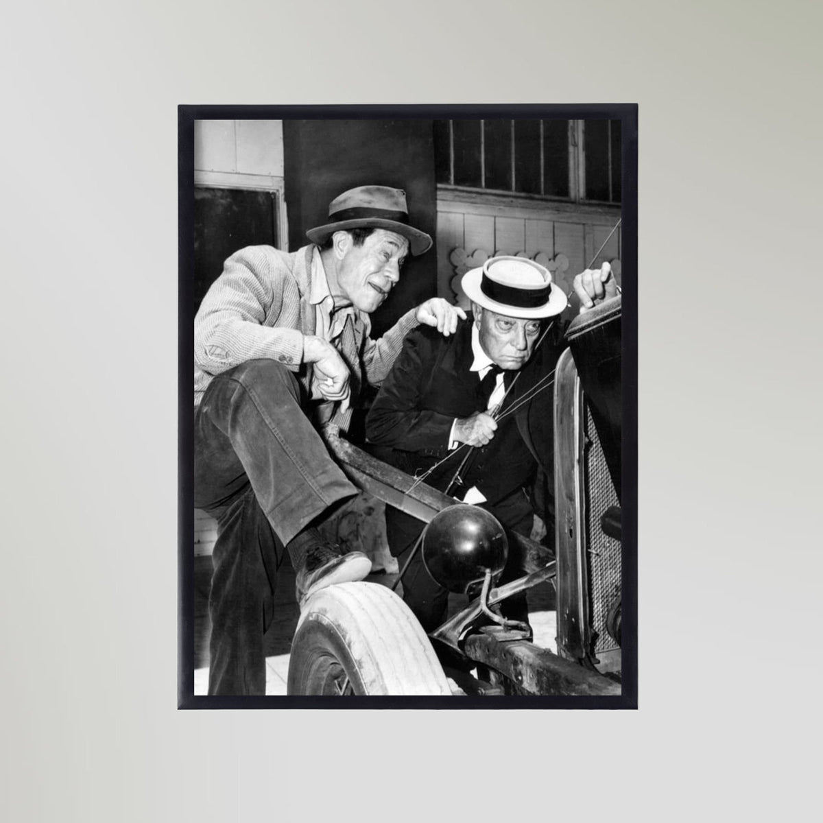 Buster Keaton & Joe E. Brown Portrait Art Print