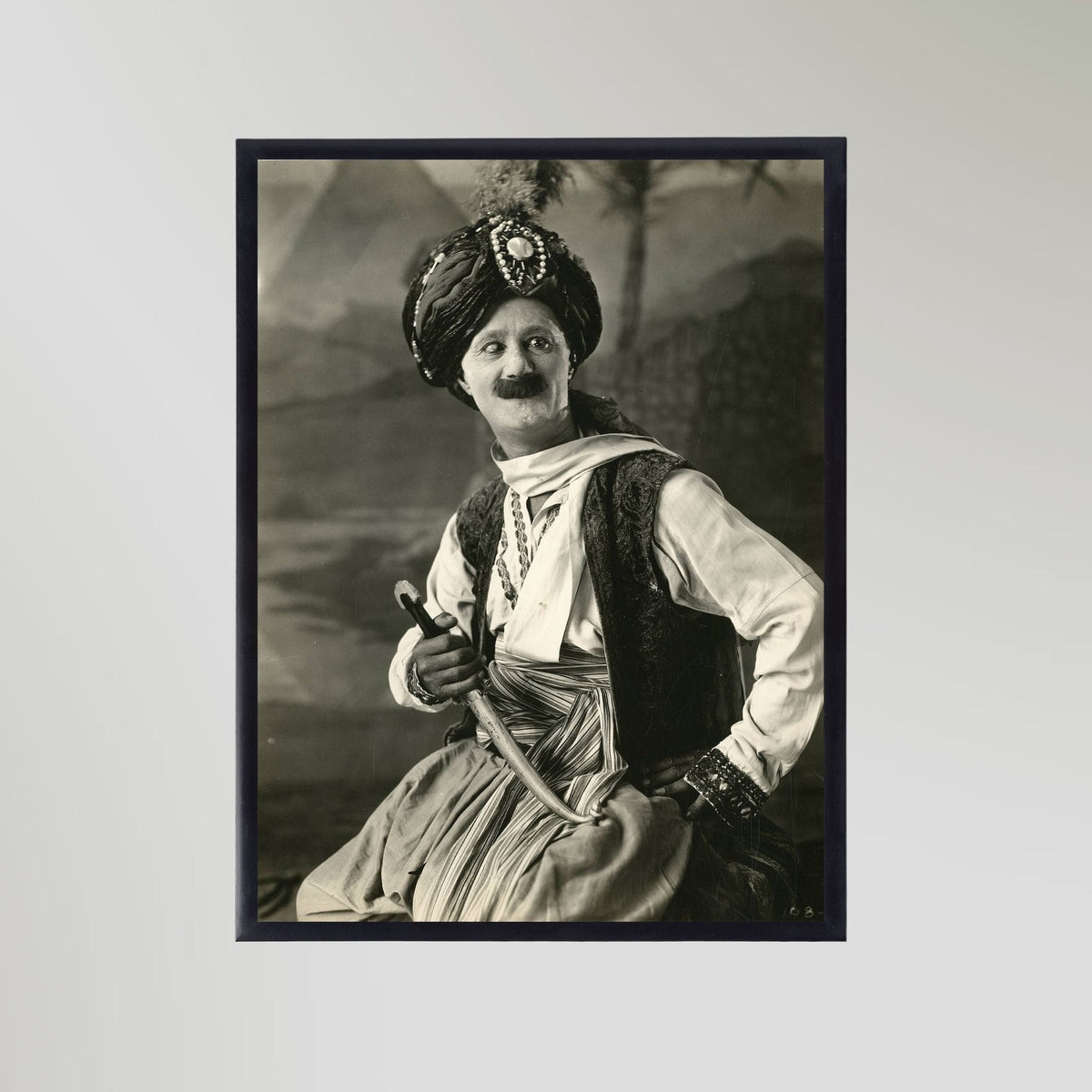 Ben Turpin Portrait Art Print