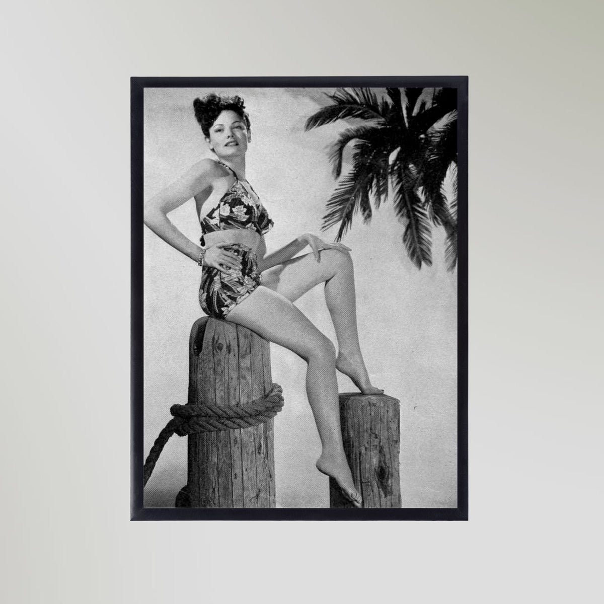 Gene Tierney (1945) Portrait Art Print