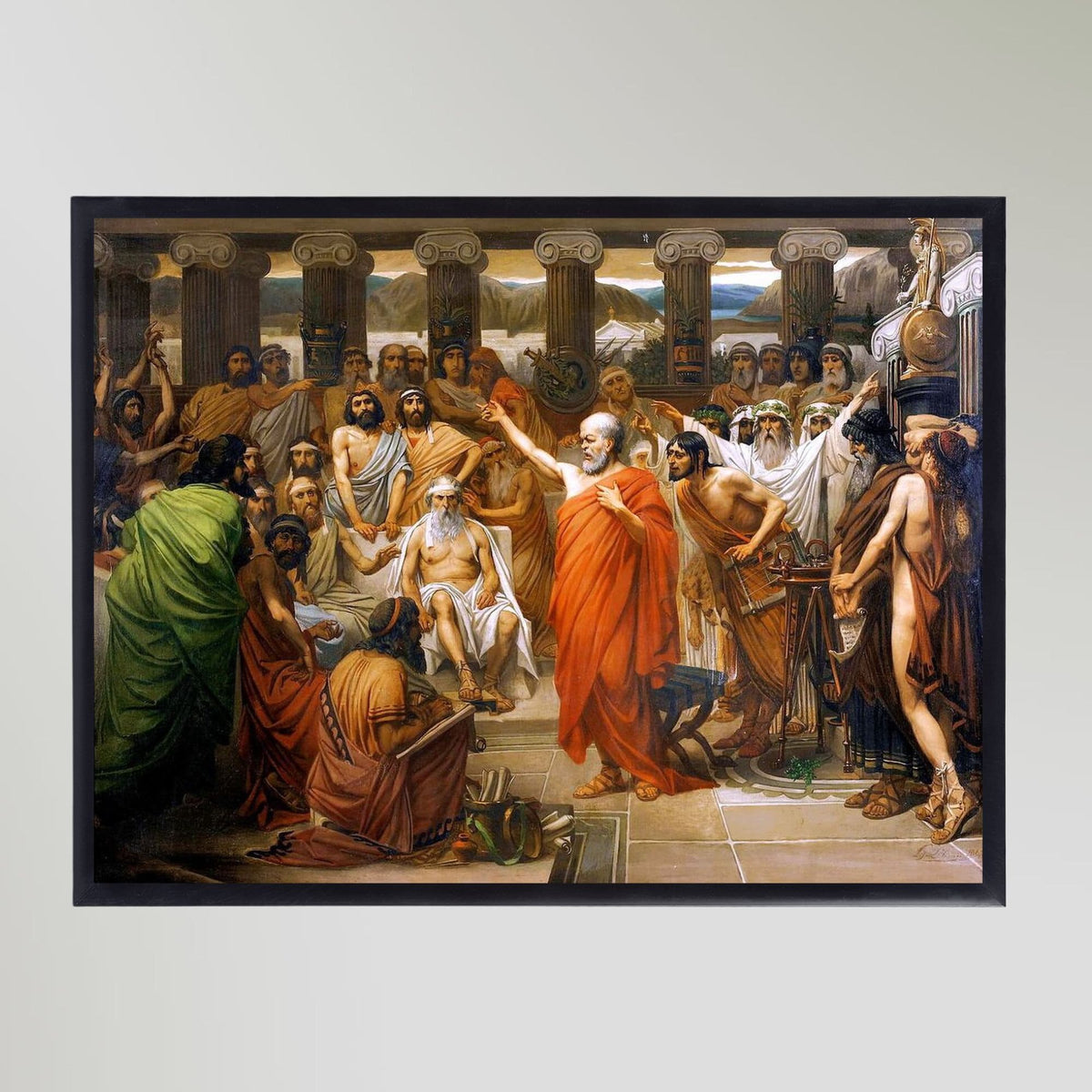 Socrates Address By Louis Joseph Lebrun (1867) Painting Art Print