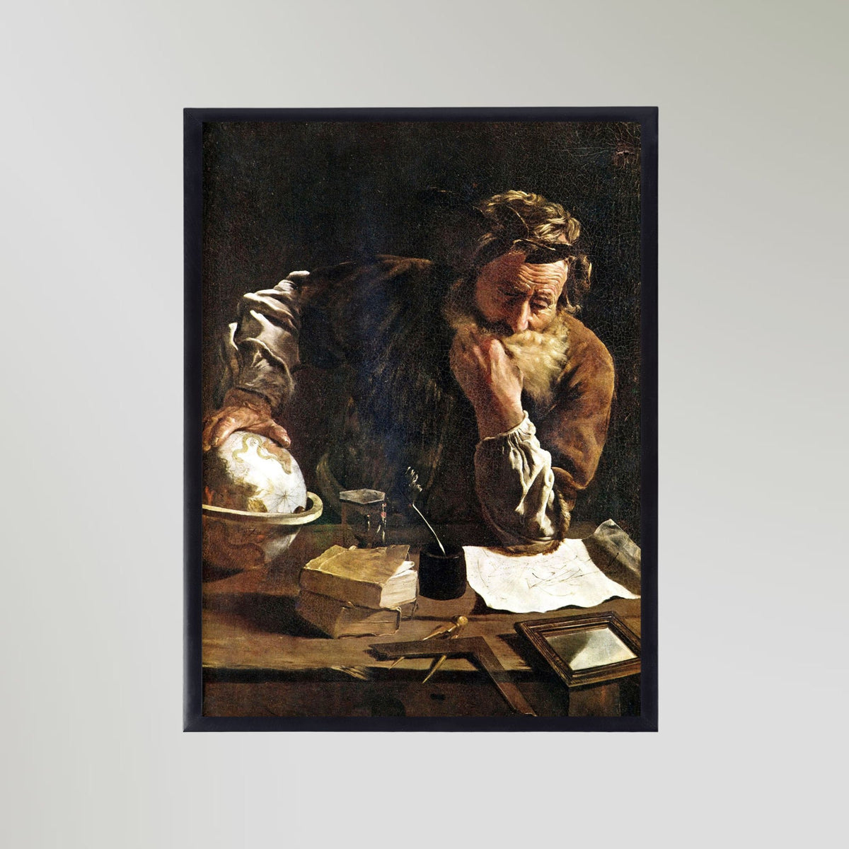 Archimedes Painting Portrait Art Print