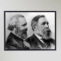 Karl Marx & Friedrich Engles Portrait Art Print